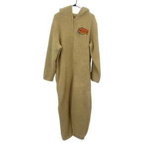 Ted Thunder Buddies Sherpa Pajama Costume Adult Large Hooded Zip Costume